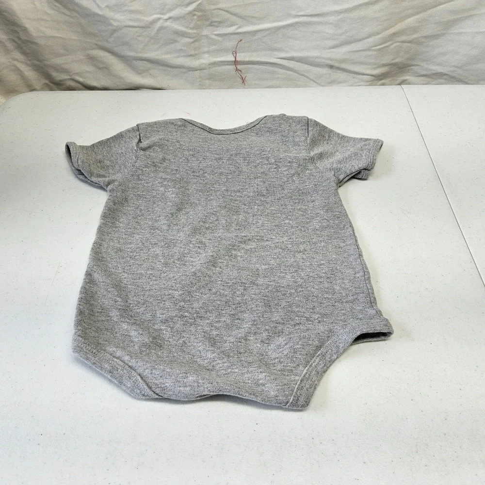 Adidas Notre Dame Fighting Irish Bodysuit Kids 18M Gray Biggest‎ Fan Onesie